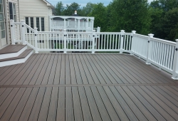 All White PVC RailingA